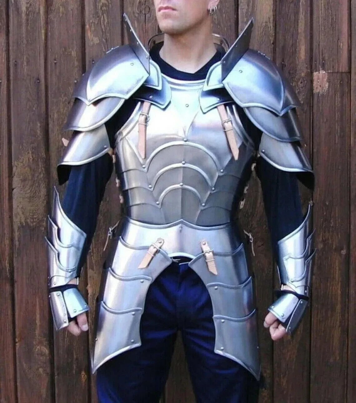 Medieval Half Body Plate Armour — 18ga SCA Steel