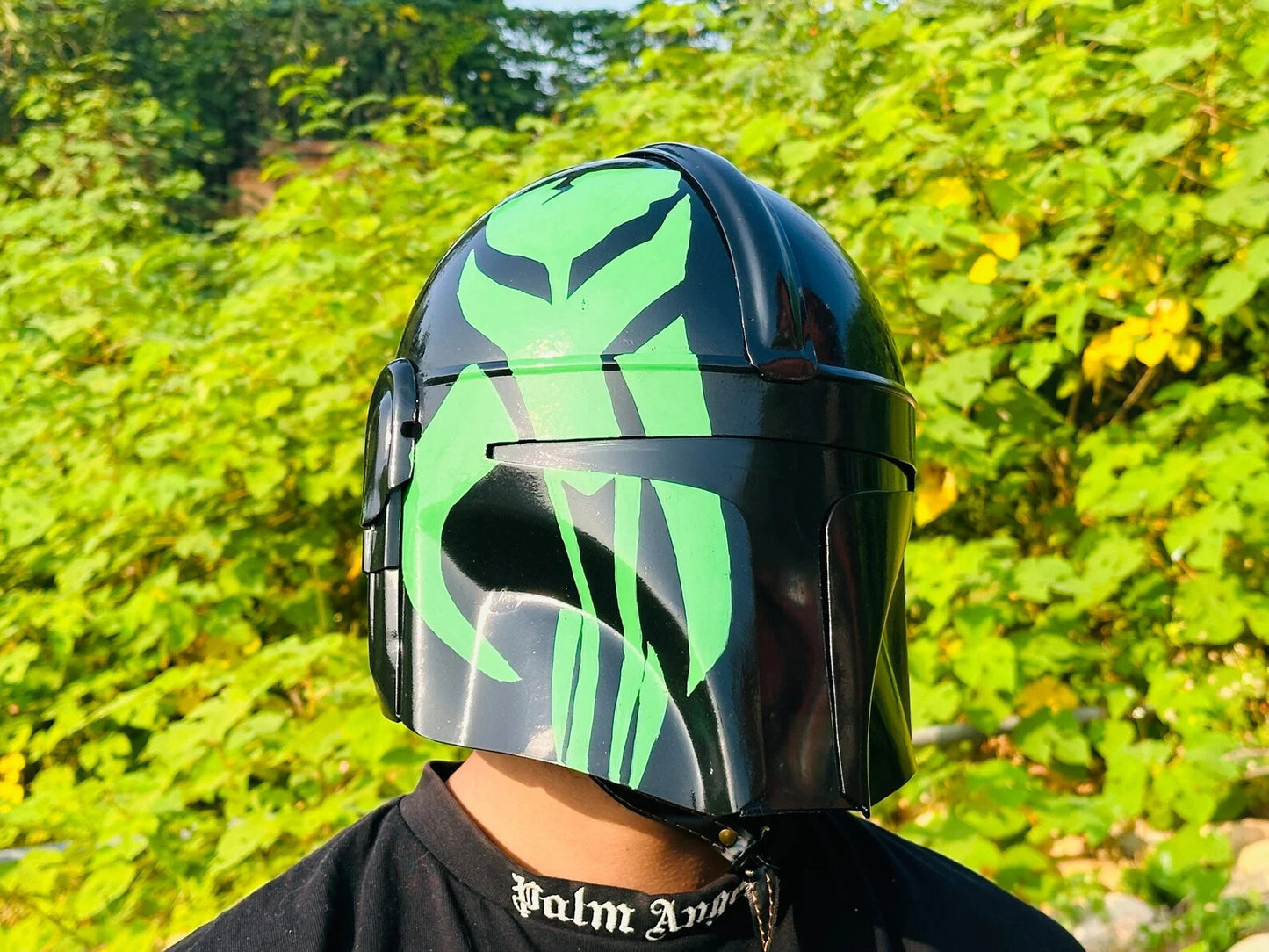 Custom Painted Mandalorian Helmet — Wearable Cosplay Prop