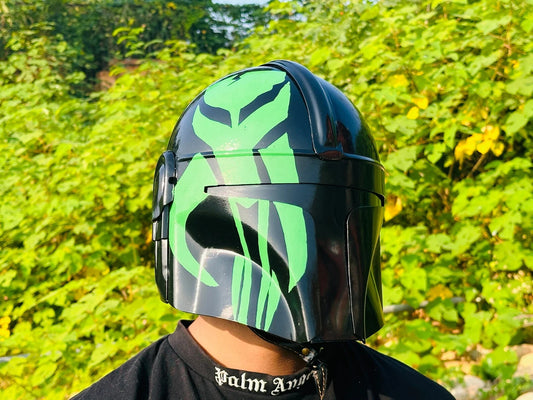 Custom Painted Mandalorian Helmet — Wearable Cosplay Prop