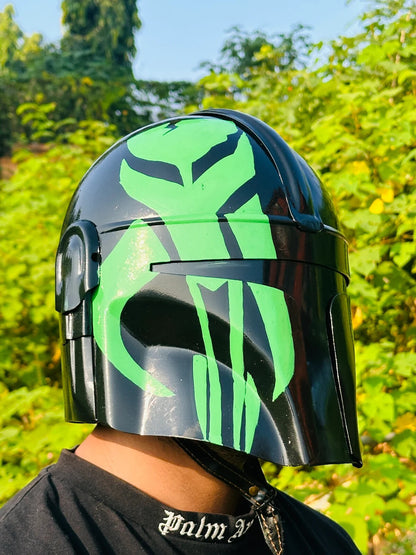 Custom Painted Mandalorian Helmet — Wearable Cosplay Prop