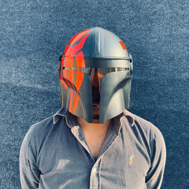 Custom Painted Mandalorian Helmet — Wearable Cosplay Prop