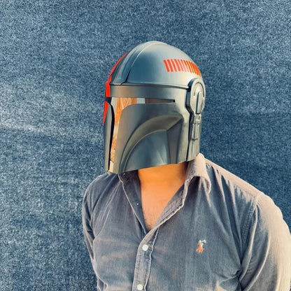 Custom Painted Mandalorian Helmet — Wearable Cosplay Prop