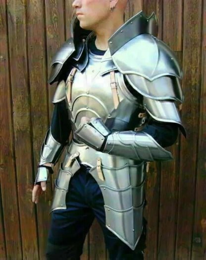 Medieval Half Body Plate Armour — 18ga SCA Steel