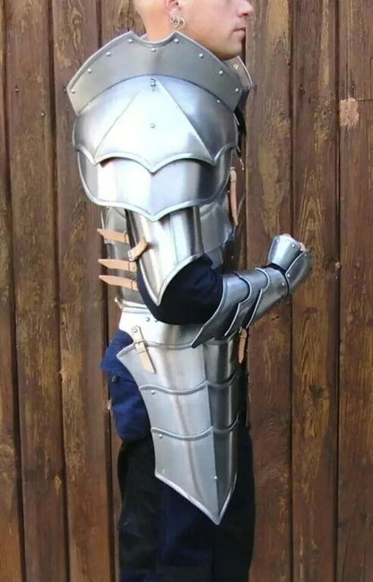 Medieval Half Body Plate Armour — 18ga SCA Steel